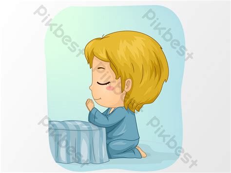 drawing ng nagdadasal na bata
